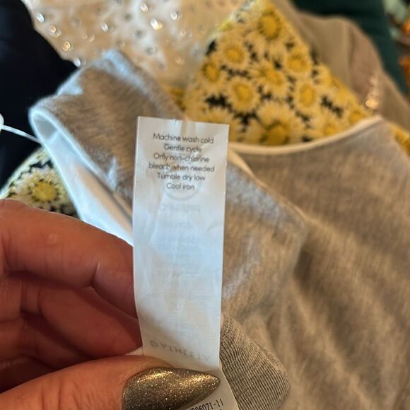 Athleta Heathered Gray/White REVERSIBLE SANTORINI HIGH NECK DRESS, size XL - Picture 12 of 12